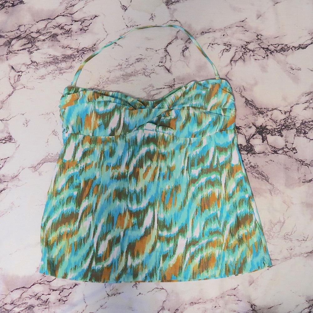 Blue and Gold Bathing Suit